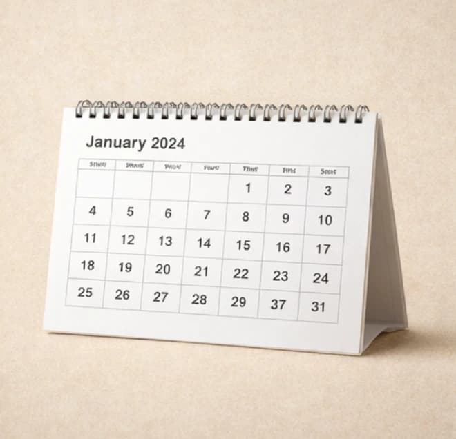 Desktop Calendar — custom printed at The Chhapai Hub Indore