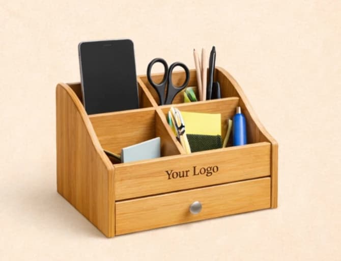 Bamboo Desk Organizer